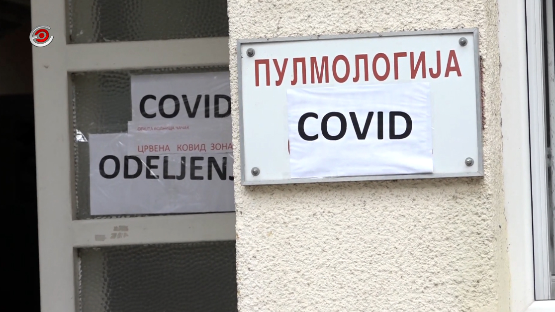 Još tri smrtna slučaja na kovid odeljenjima, dvoje pacijenata iz Čačka i jedan iz Ivanjice