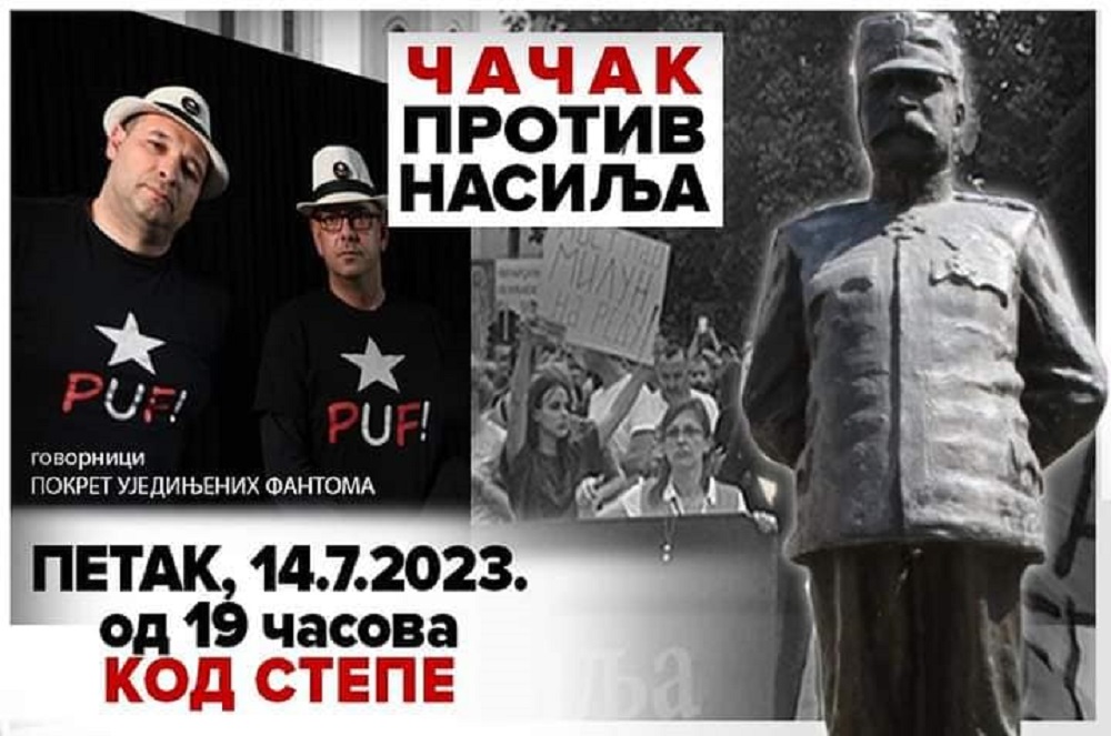 Novi protesti protiv nasilja u Čačku i Gornjem Milanovcu i ovog petka