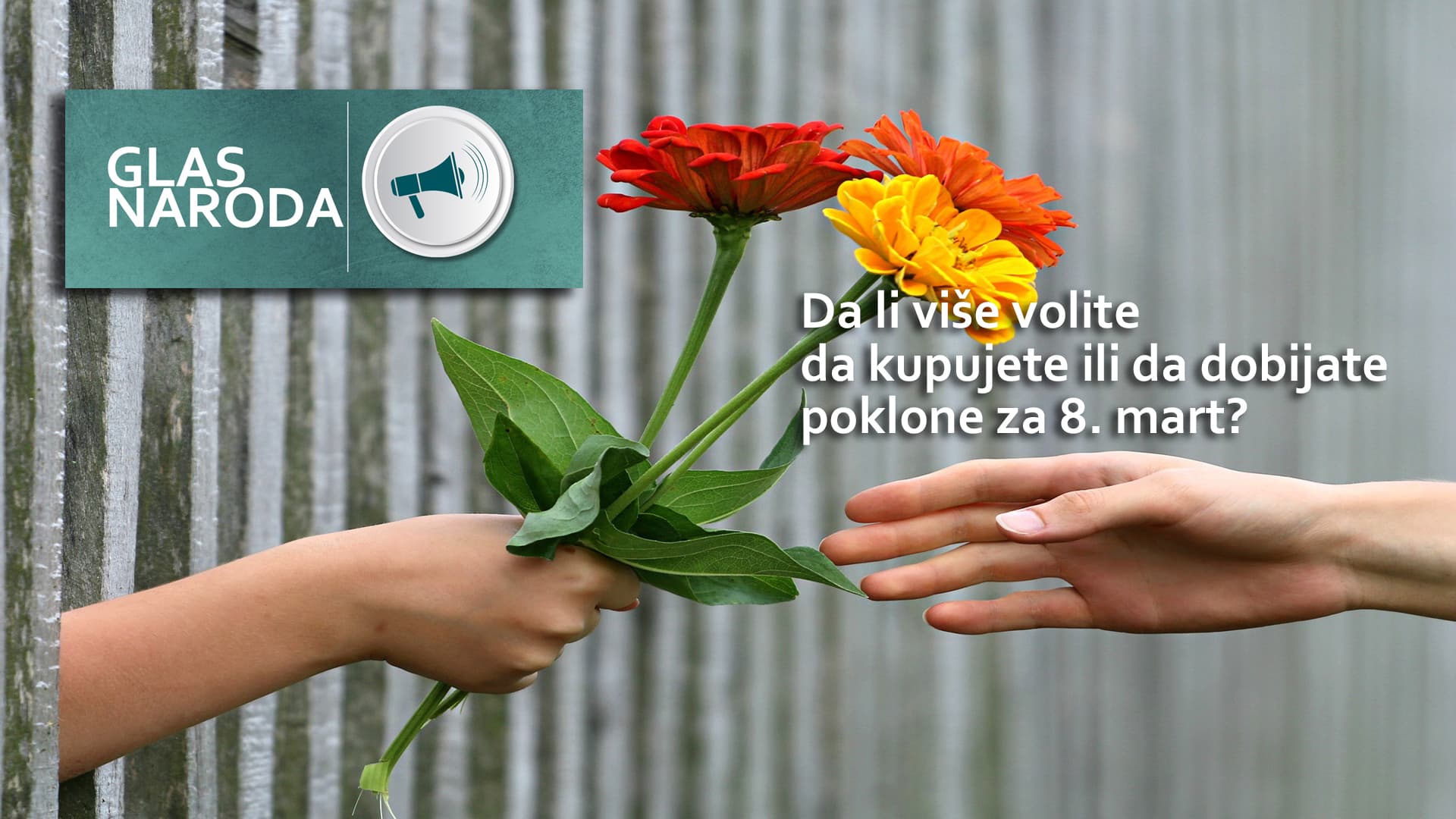 GLAS NARODA: Da li više volite da kupujete ili da dobijate poklone za 8. mart? (VIDEO)